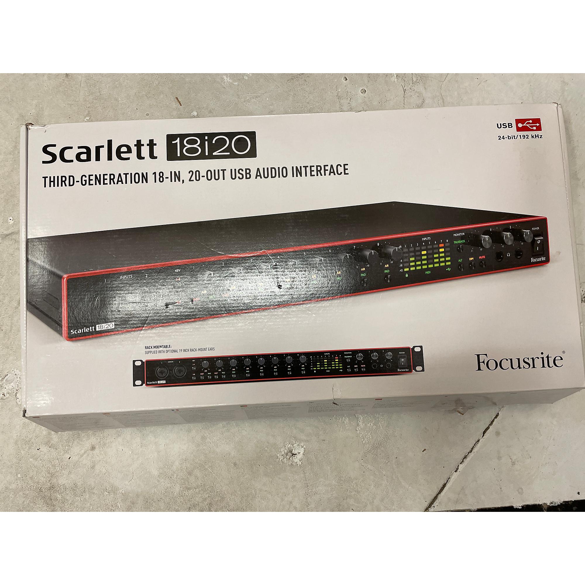 Used Focusrite Scarlett 18i20 Gen 3 Audio Interface | Guitar Center