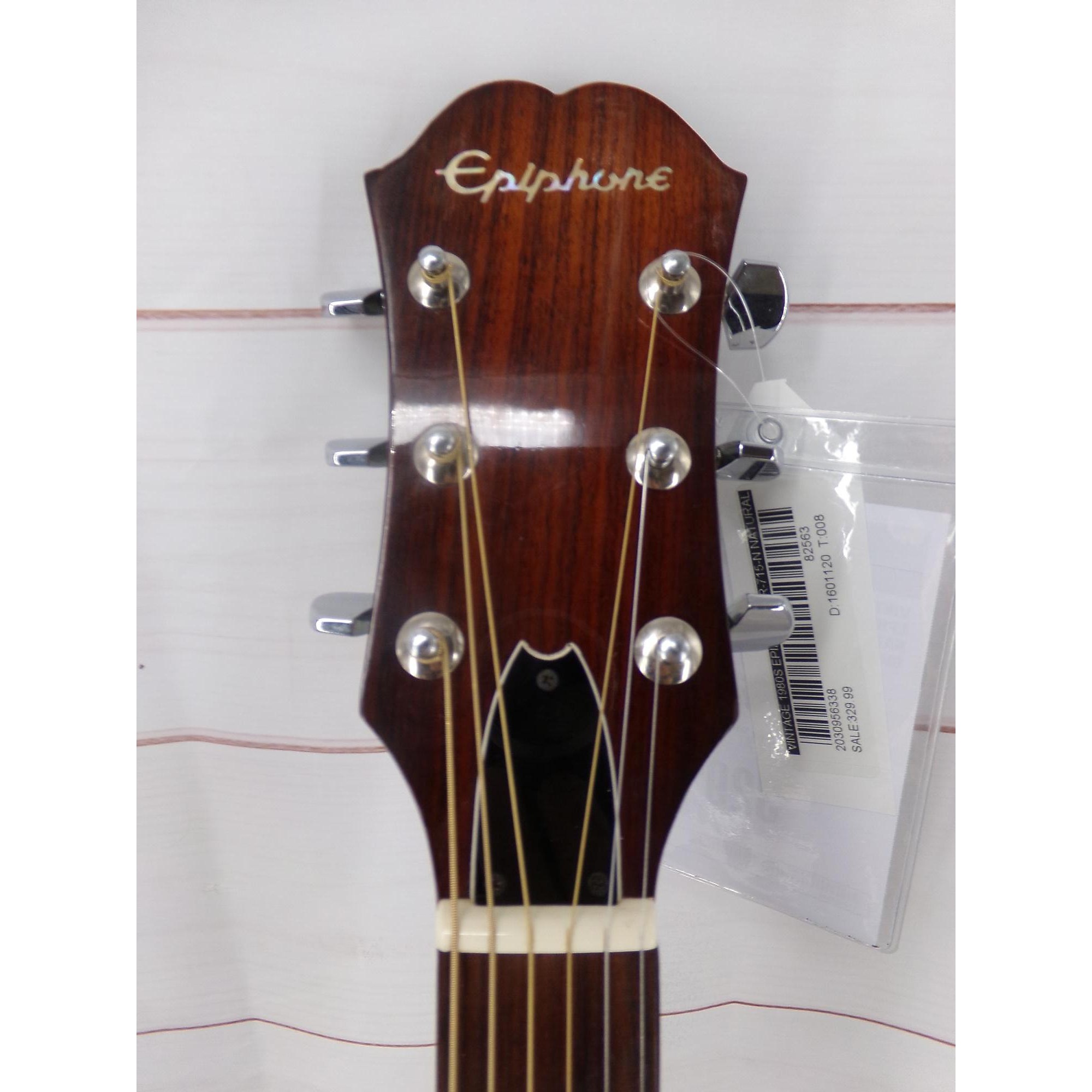 Used Epiphone 1980s PR-715-N Acoustic Guitar Natural | Guitar Center