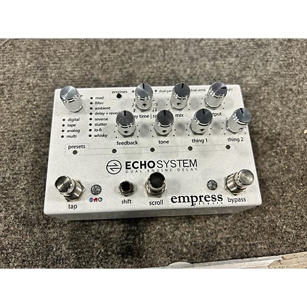 Used Empress Effects Echosystem Dual Engine Delay Pedal Effect