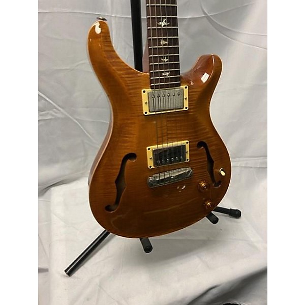 Used PRS McCarty Hollowbody II 10 Top Hollow Body Electric Guitar McCarty Amber W/ Birds