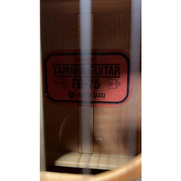 Used Yamaha FG75 Acoustic Guitar Antique Natural Guitar Center