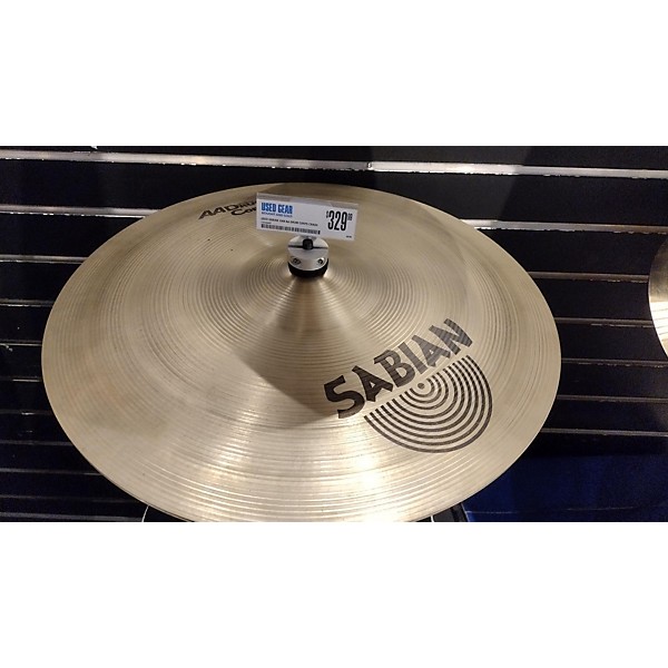 Used SABIAN 19in AA Drum Corps Crash Pair Brilliant Marching Cymbal