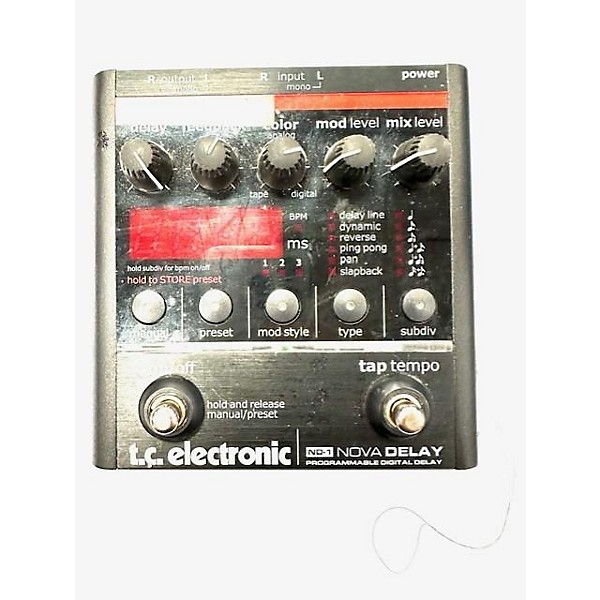 Used TC Electronic ND1 Nova Delay Effect Pedal | Guitar Center