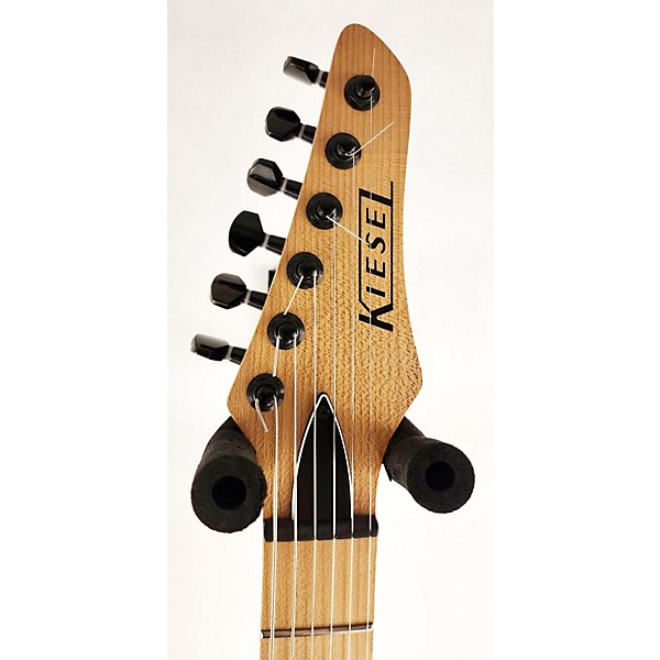 Used KIESEL ARIES BARITONE Black Solid Body Electric Guitar