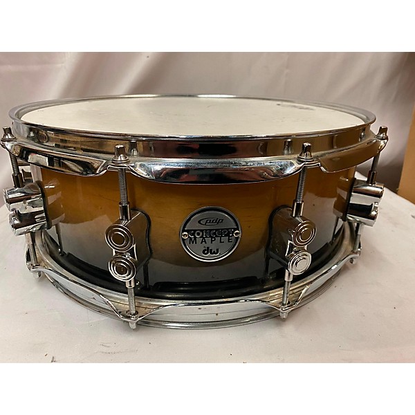 Used PDP by DW 5.5X14 Concept Series Maple Snare Drum Coffee Fade