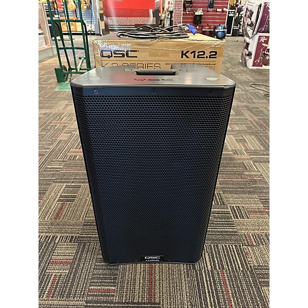 Used qsc powered sales speakers