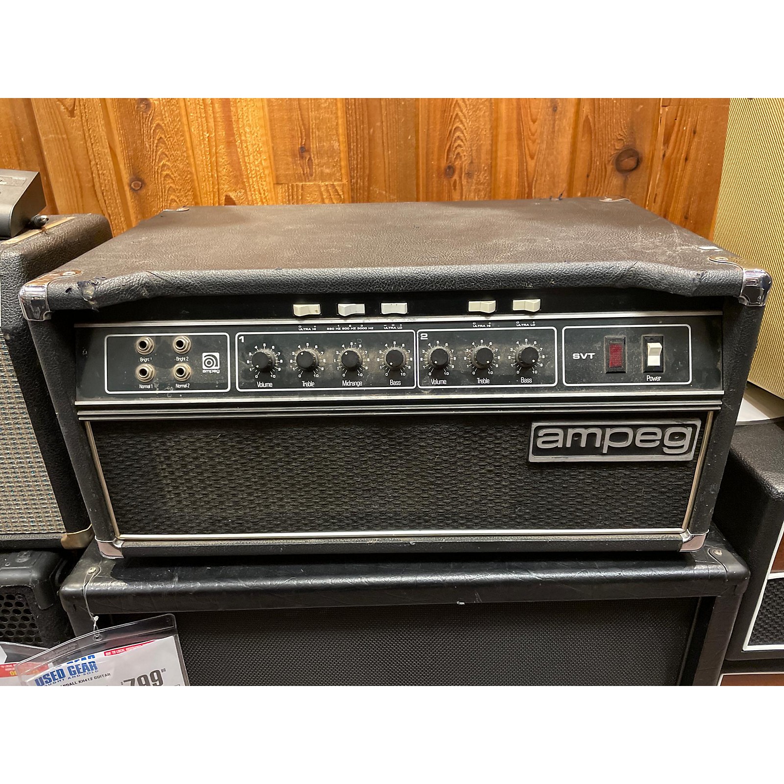 Used Ampeg SVT Tube Bass Amp Head Guitar Center