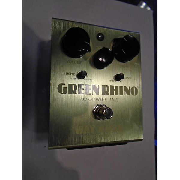 Rhino　WHE202　Guitar　Effect　Huge　Center　Used　Overdrive　Green　Way　Electronics　Pedal