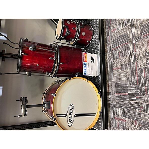 Used Mapex Horizon Drum Kit Cherry W/ BLACK HARDWARE Guitar Center