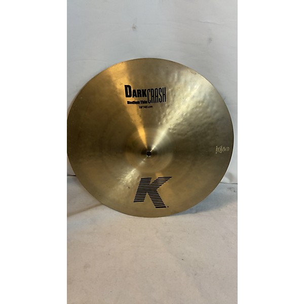 Used Zildjian 18in K Medium Dark Thin Crash Cymbal | Guitar Center