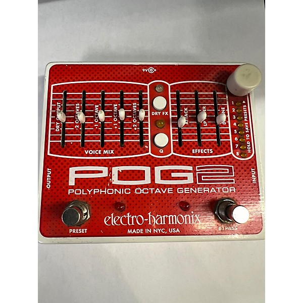 Used Electro-Harmonix Pog2 Polyphonic Octave Generator Effect