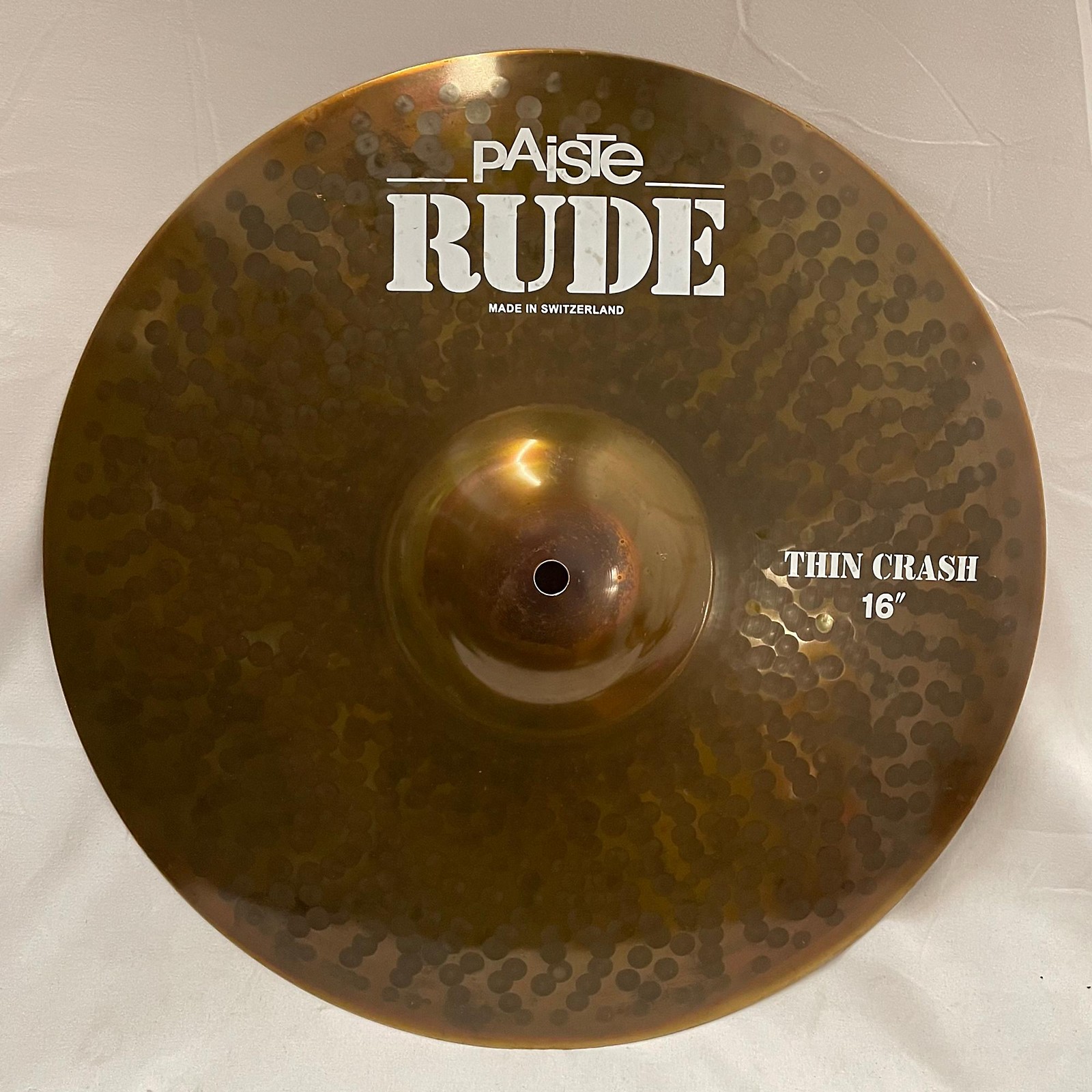 Used Paiste 16in Rude Thin Crash Cymbal | Guitar Center