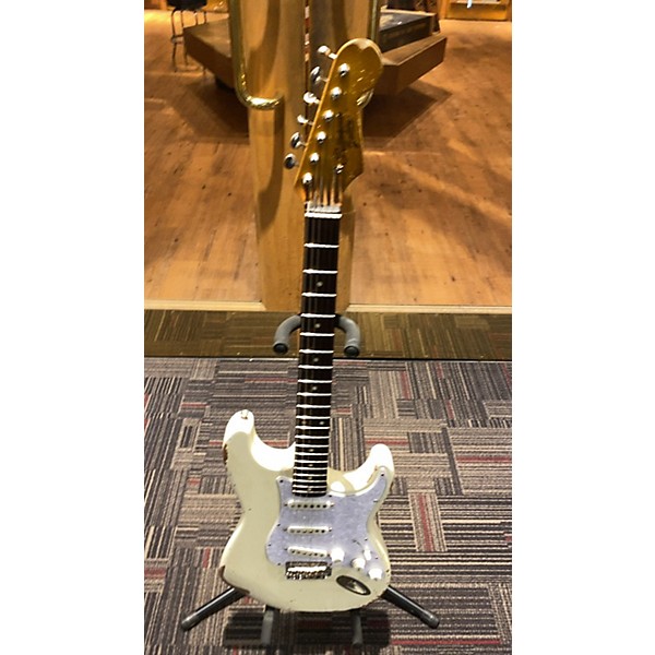 Used Rittenhouse Guitars Used Rittenhouse Guitars S Style Olympic White Solid Body Electric Guitar