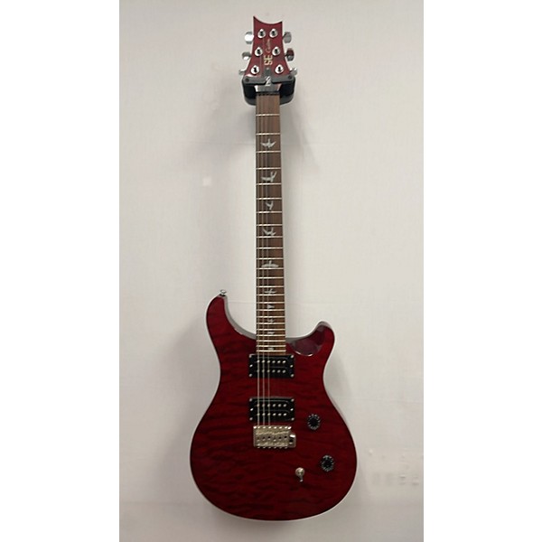 Used PRS SE Custom 24 Solid Body Electric Guitar Trans Red | Guitar Center