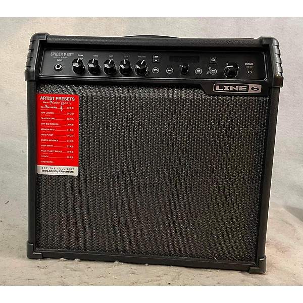 Used Line 6 Spider V 60 1x10 Guitar Combo Amp