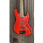 Used Used D'MARK Jazz Bass Flame Maple Top Red Electric Bass Guitar