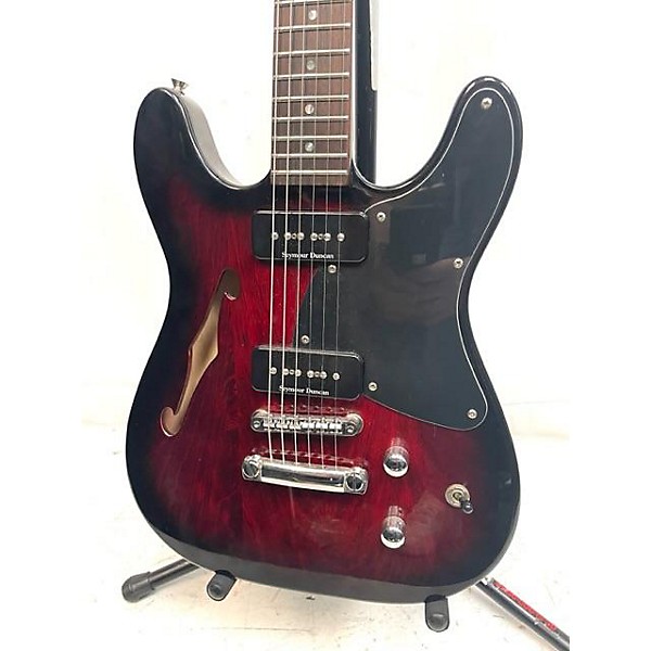 Used Fender TC-90 Hollow Body Electric Guitar Black Cherry