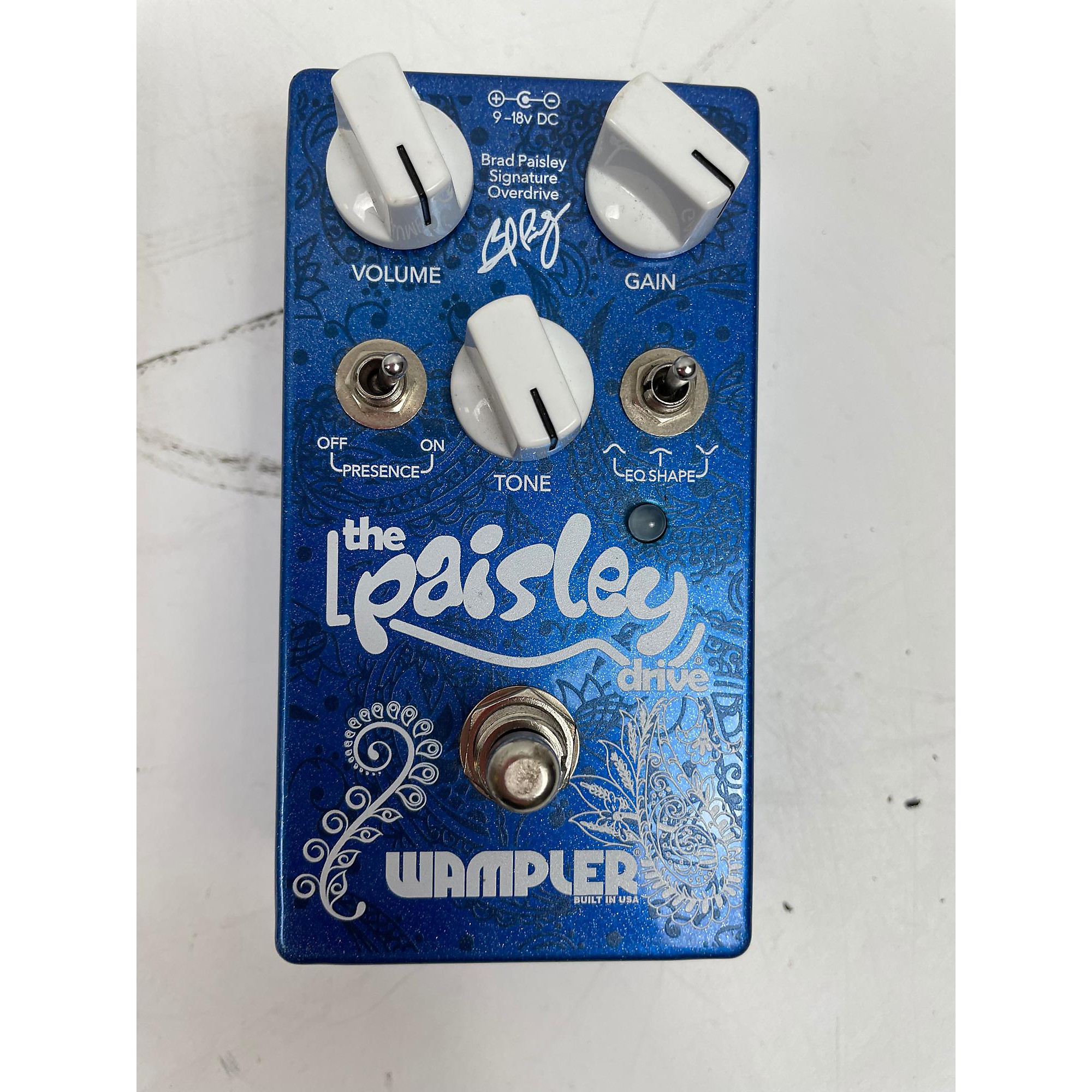 Used Wampler Brad Paisley Signature Overdrive Effect Pedal