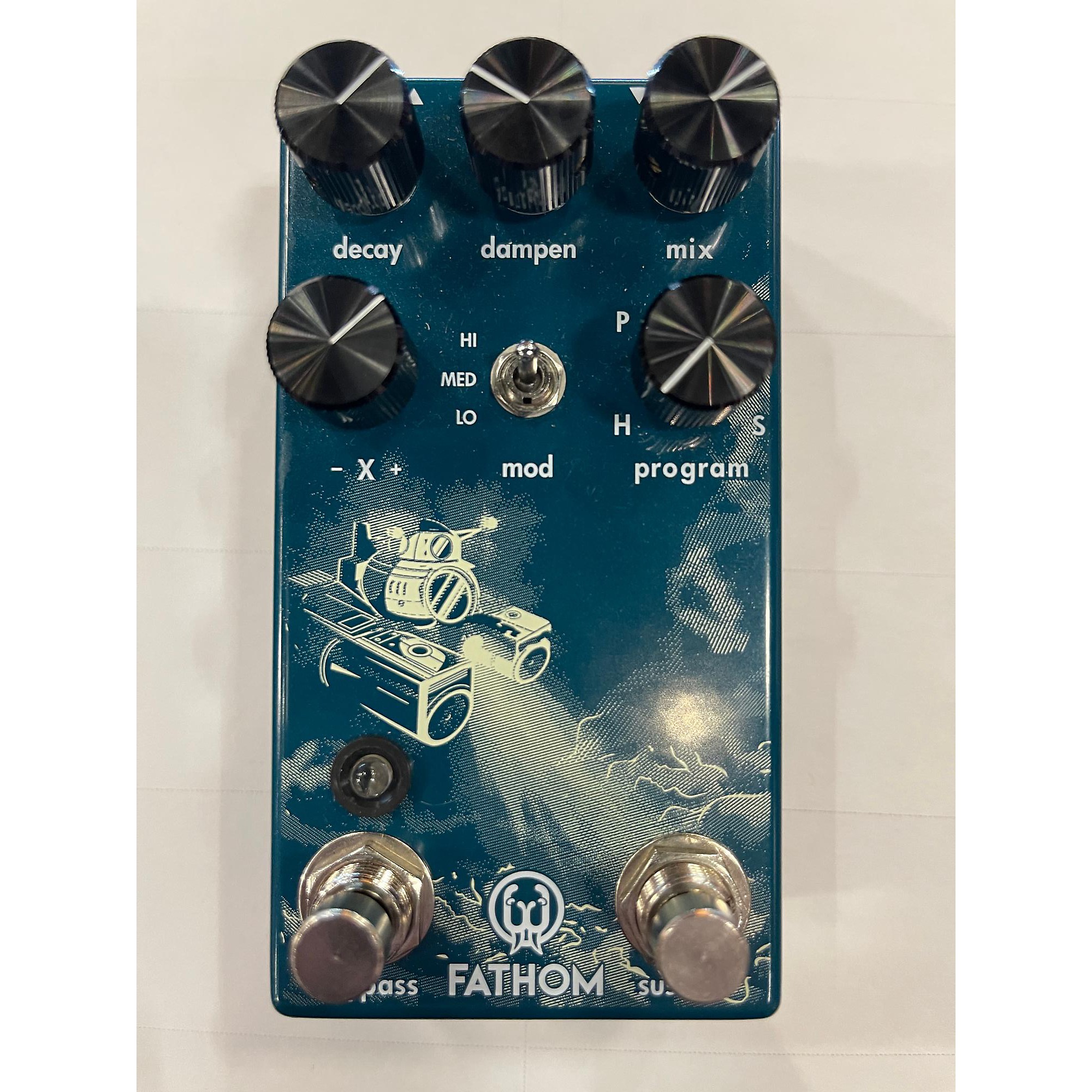 Used Walrus Audio Fathom Reverb Effect Pedal | Guitar Center