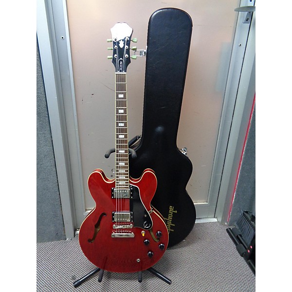 Used Epiphone ES355 Pro Hollow Body Electric Guitar Cherry Guitar Center