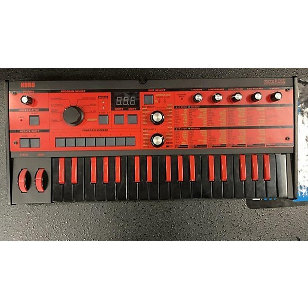 Used KORG Micro Korg 37 Key Limited Edition Red Synthesizer