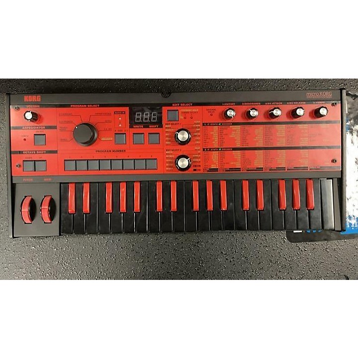 Used KORG Micro Korg 37 Key Limited Edition Red Synthesizer