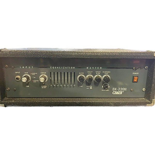 Used Crate BX-220H Bass Amp Head