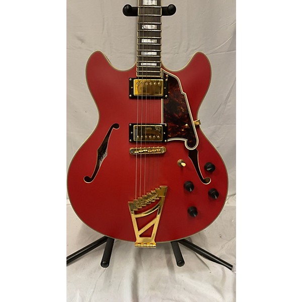 Used D'Angelico Used D'Angelico DLX DCTP Satin Red Hollow Body Electric Guitar