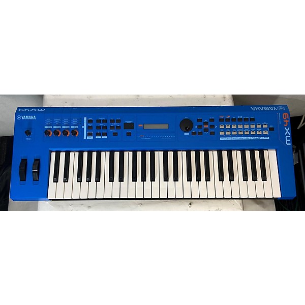 Used Yamaha MX49 49 Key Blue Arranger Keyboard Guitar Center