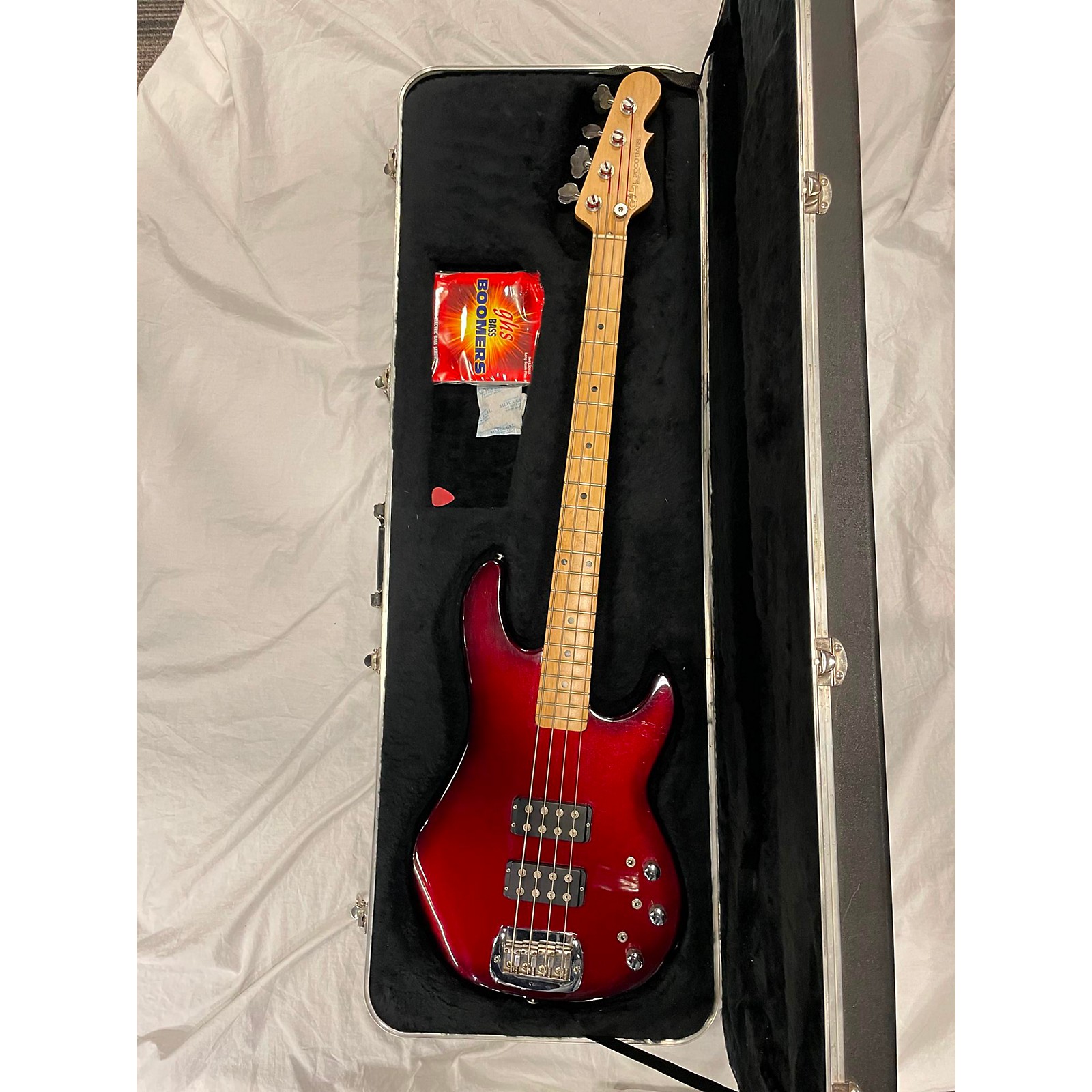 Used G&L USA L2000 Electric Bass Guitar crimson metallic