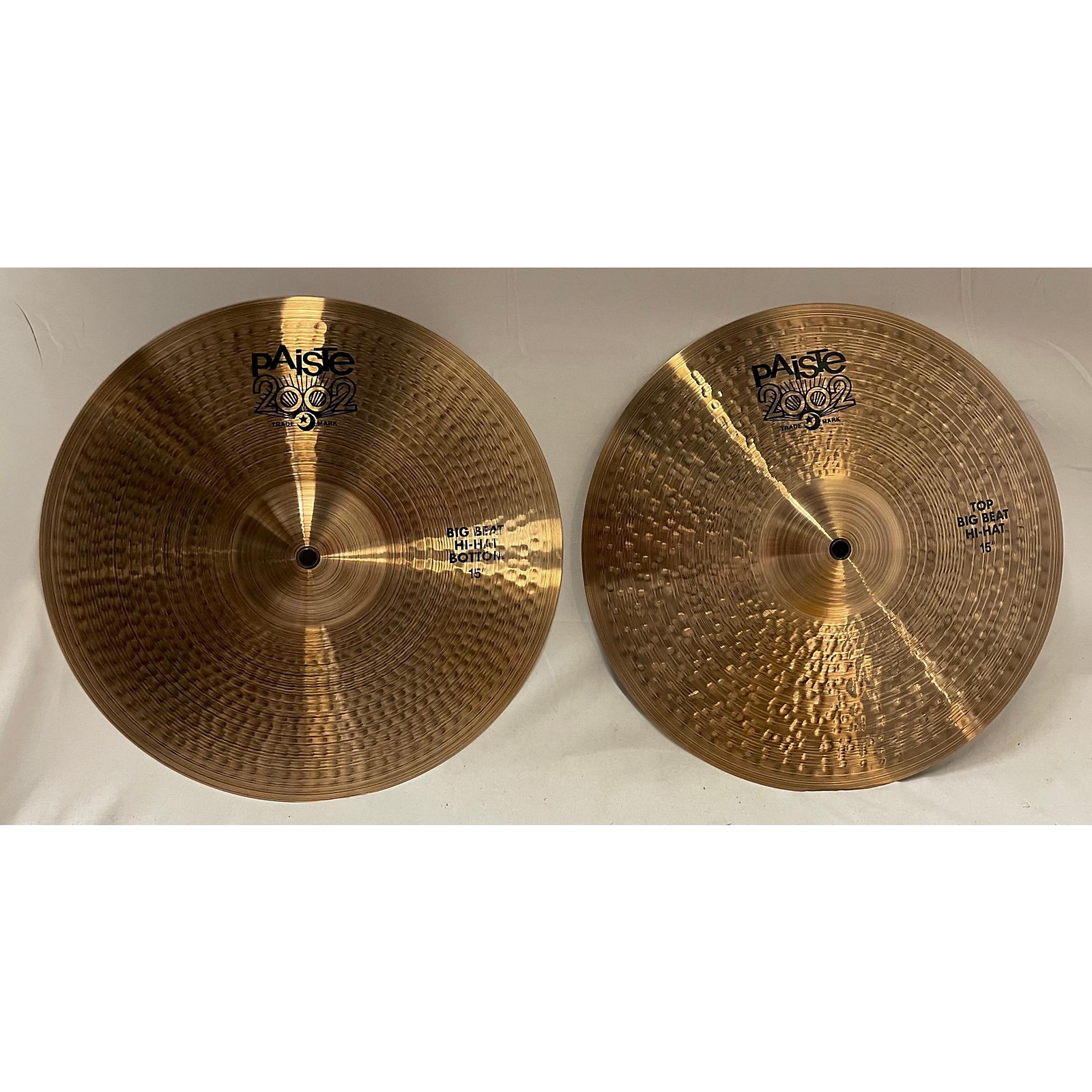 Used Paiste 16in 15 Inch Big Beat Hi Hat Pair Cymbal | Guitar Center