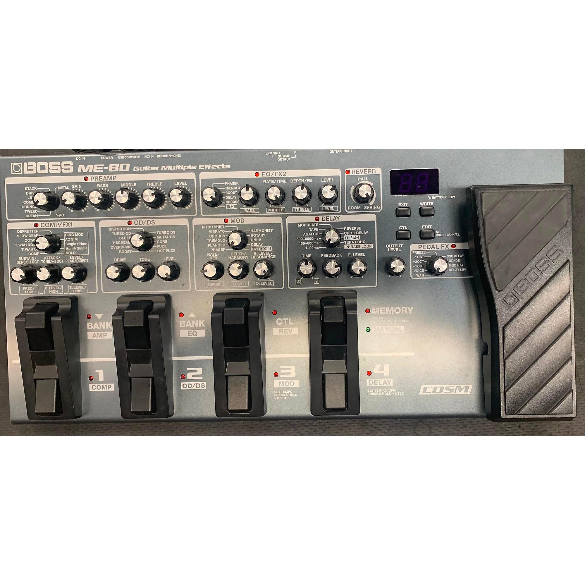 Used BOSS ME80 Guitar Multi Effect Processor | Guitar Center