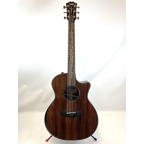 Used Taylor Custom Ga Ltd Edition Ebony Acoustic Electric Guitar