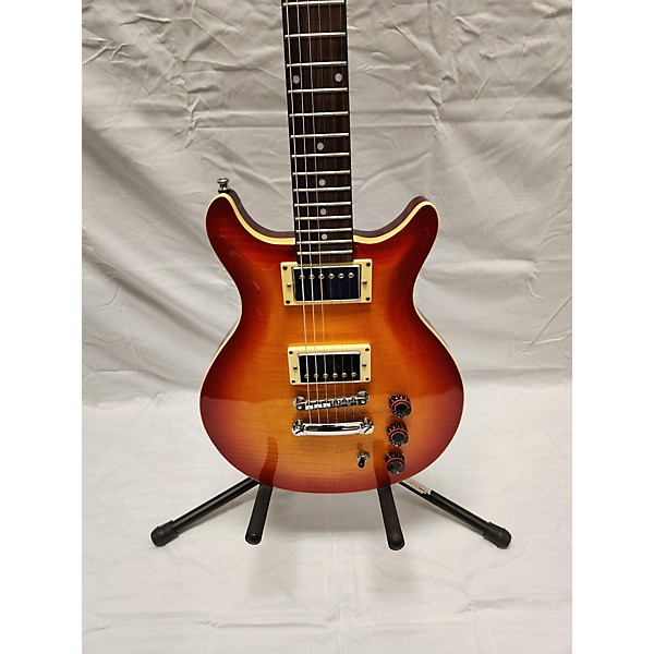 Used Hamer Sunburst Arch Top Solid Body Electric Guitar