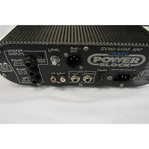 Used Crate POWER BLOCK Solid State Guitar Amp Head | Guitar Center