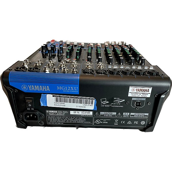 Used Yamaha MG12XU Unpowered Mixer Guitar Center