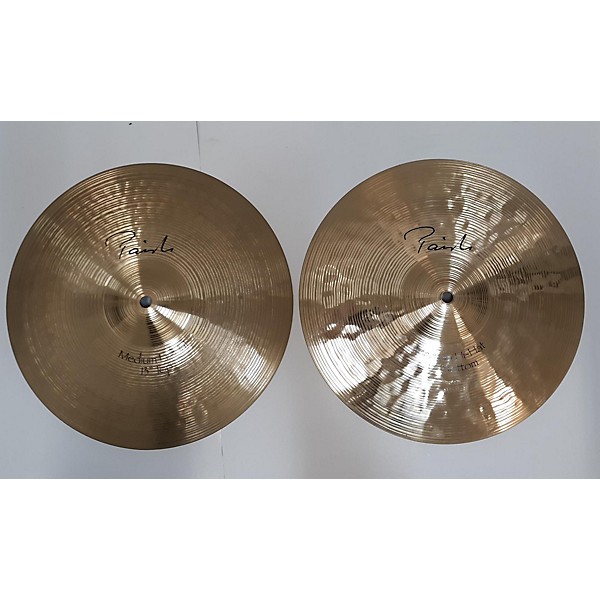 Used Paiste 13in Signature Medium Hi Hat Pair Cymbal