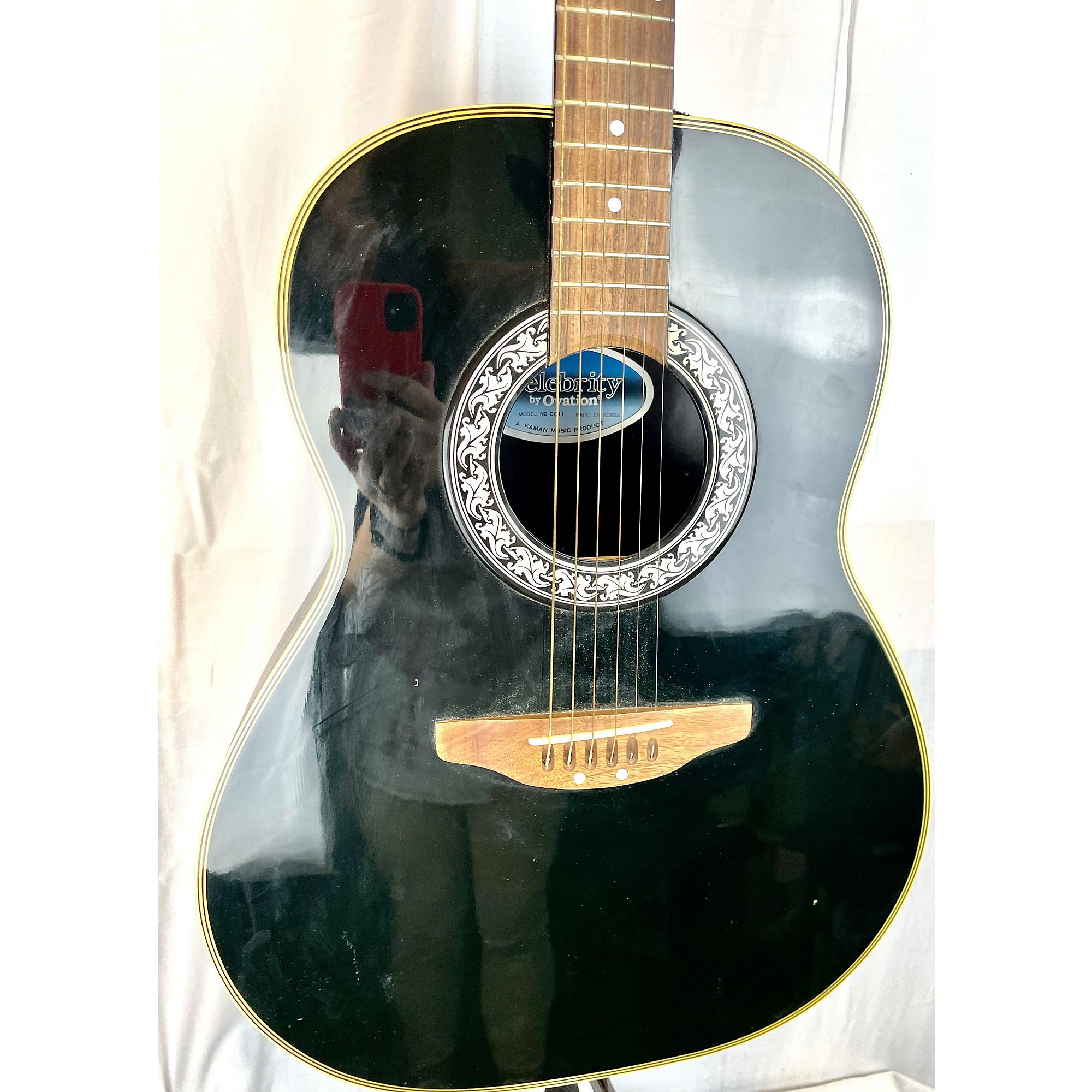 Used Ovation CELEBRITY CC11 Acoustic Guitar Black | Guitar Center