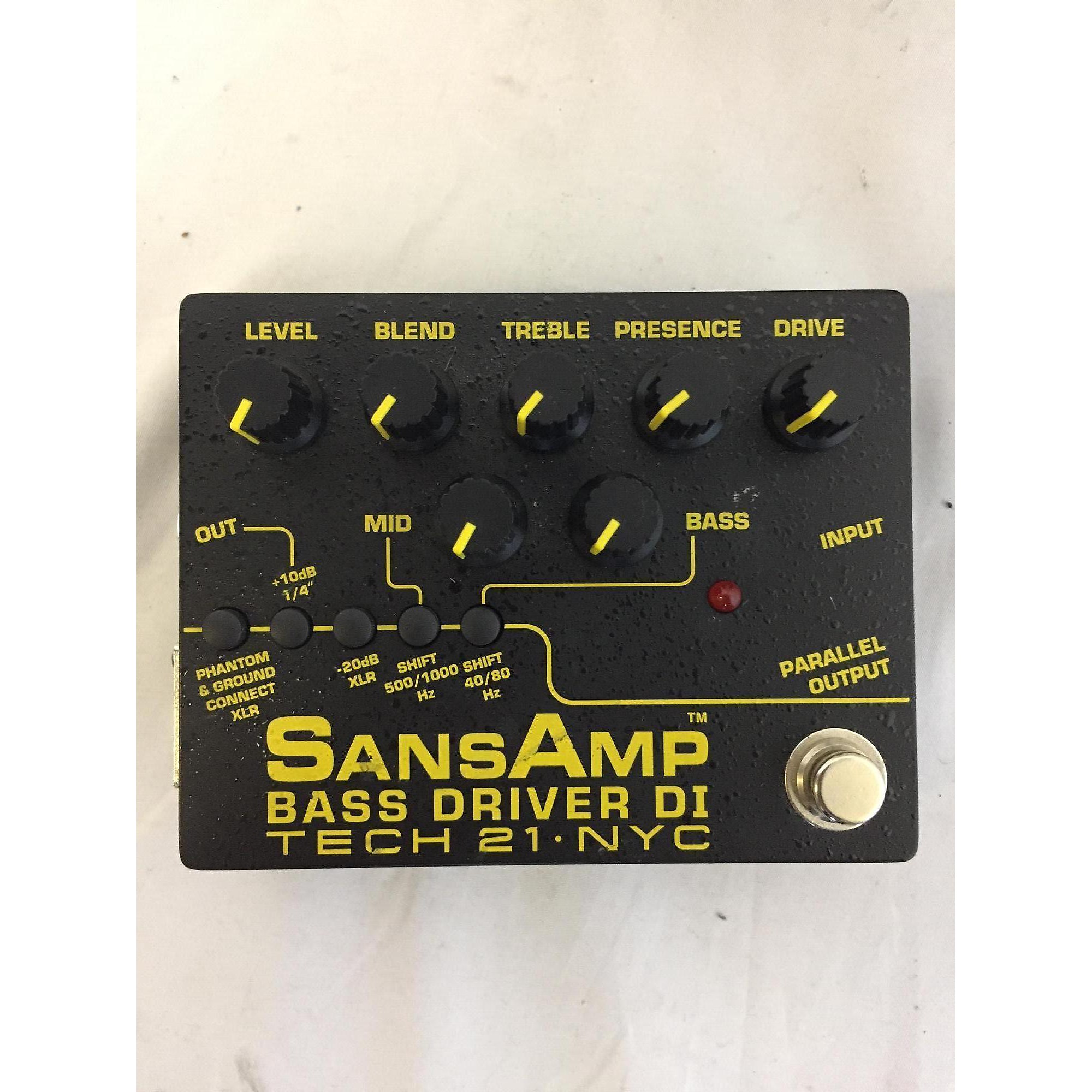 Used Tech 21 Sansamp PBDR Bass Driver DI Bass Effect Pedal