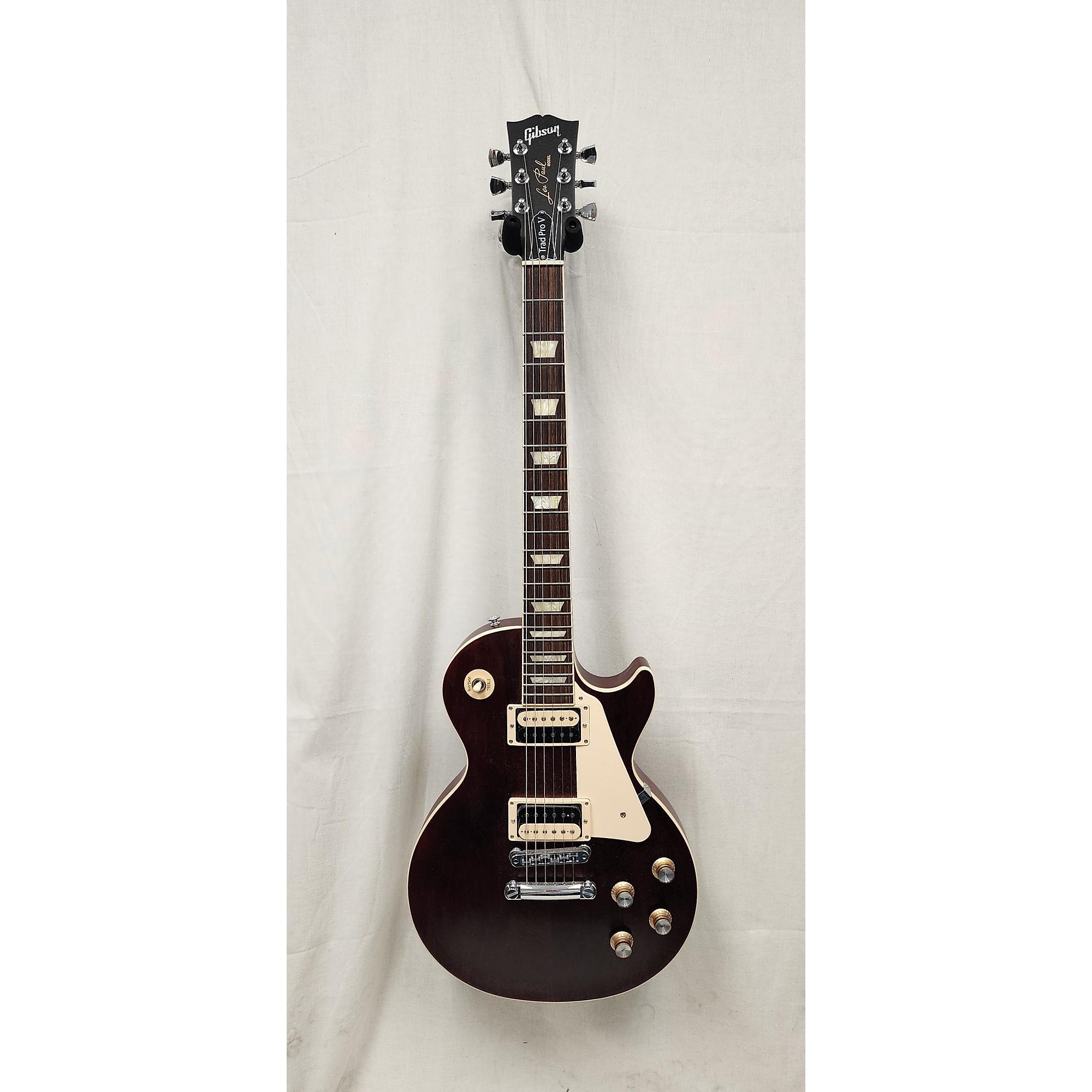 Gibson Les Paul Traditional Pro V Flame Top Electric Guitar Transparent  Ebony Burst
