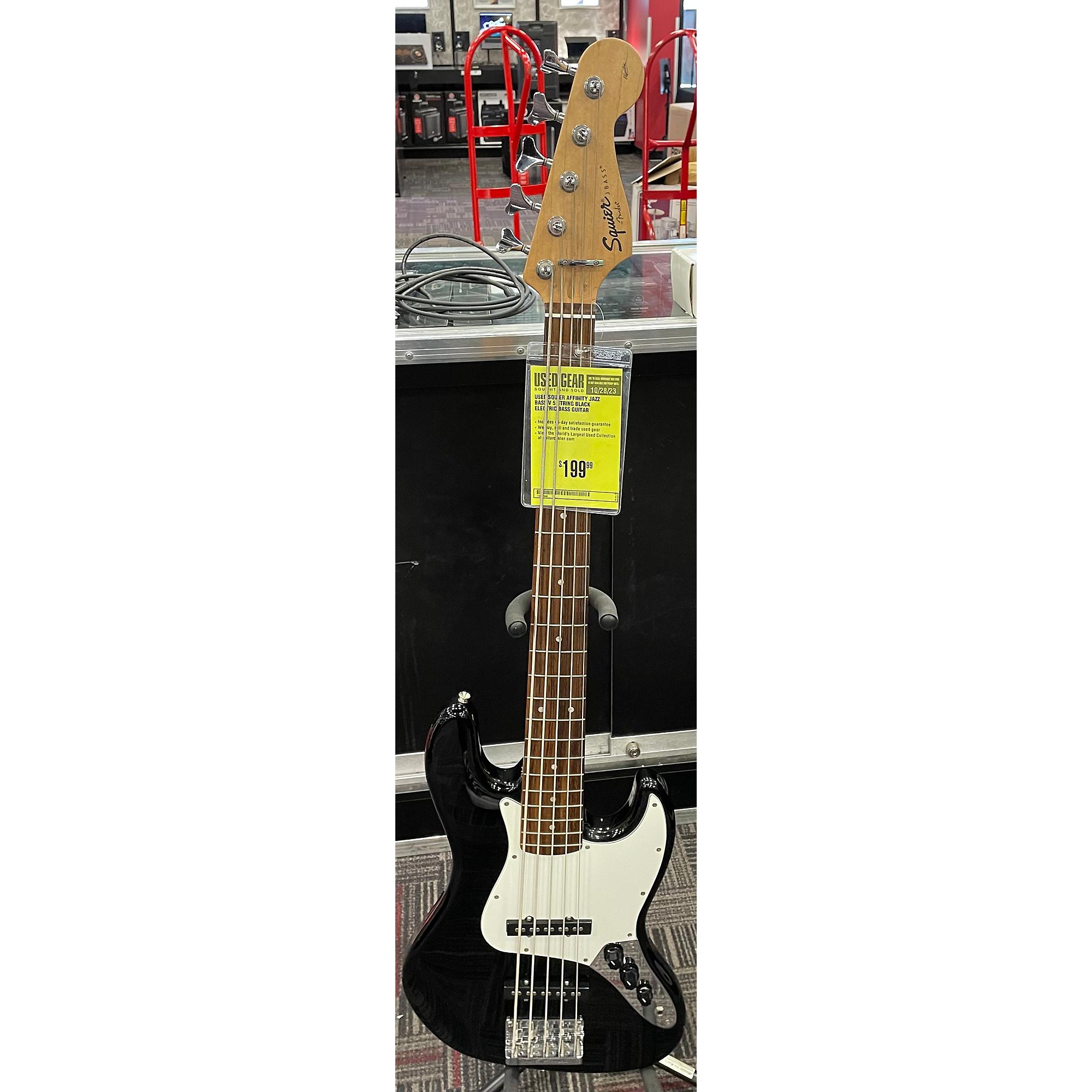 Used Squier Affinity Jazz Bass V 5 String Electric Bass Guitar