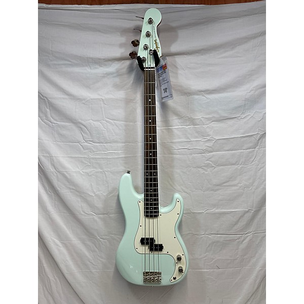 Used Squier Precision Bass Electric Bass Guitar Ice Blue Metallic