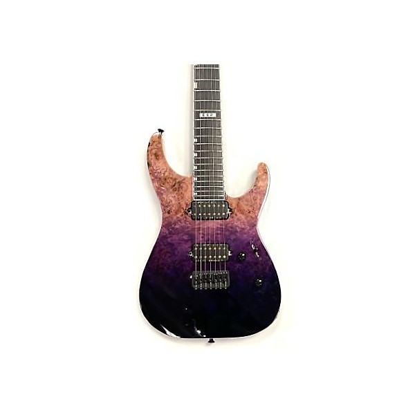 Used Esp Used ESP E-II M-II 7 HT PURPLE NATURAL FADE Solid Body Electric Guitar