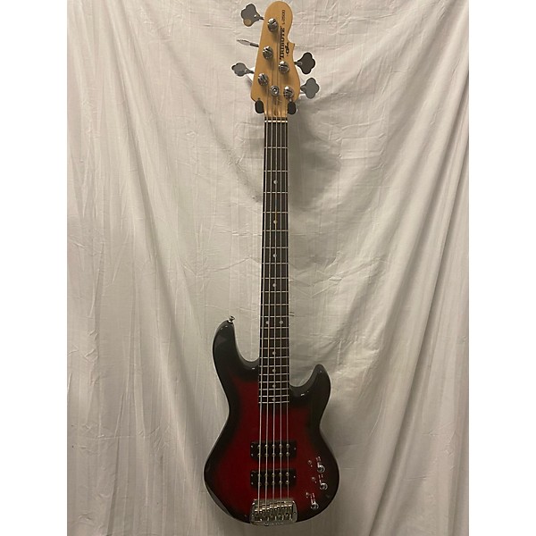 Used G&L Tribute L2500 5 String Electric Bass Guitar Crimson Red