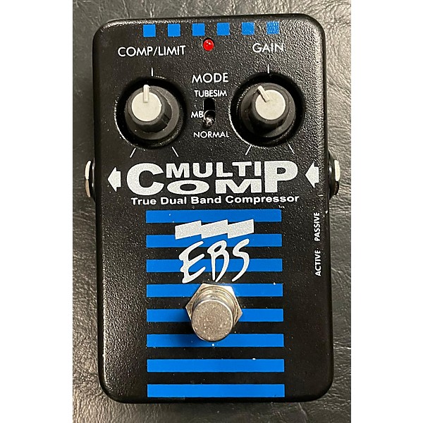 Used EBS MultiComp True Dual Band Compressor Bass Effect Pedal