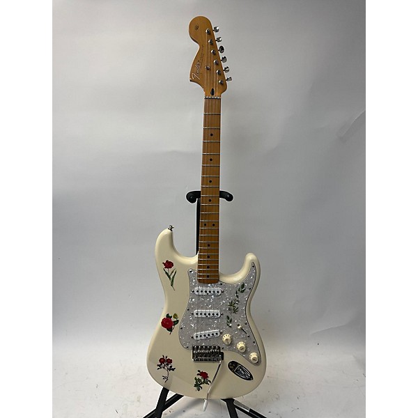 Used Fender Jimi Hendrix Stratocaster Solid Body Electric Guitar White
