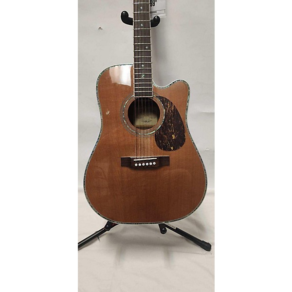 Used Zager ZAD80CE Acoustic Electric Guitar Natural Guitar Center