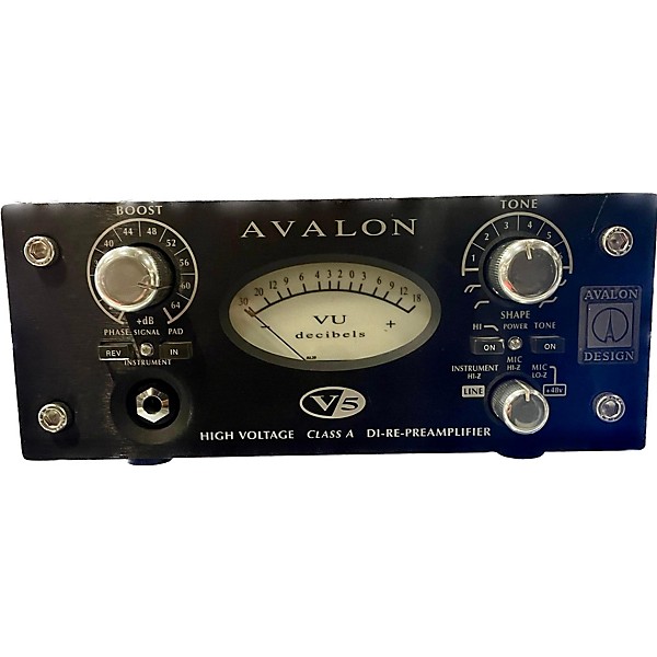 Used Avalon V5 Pure Class A Mono Channel Strip