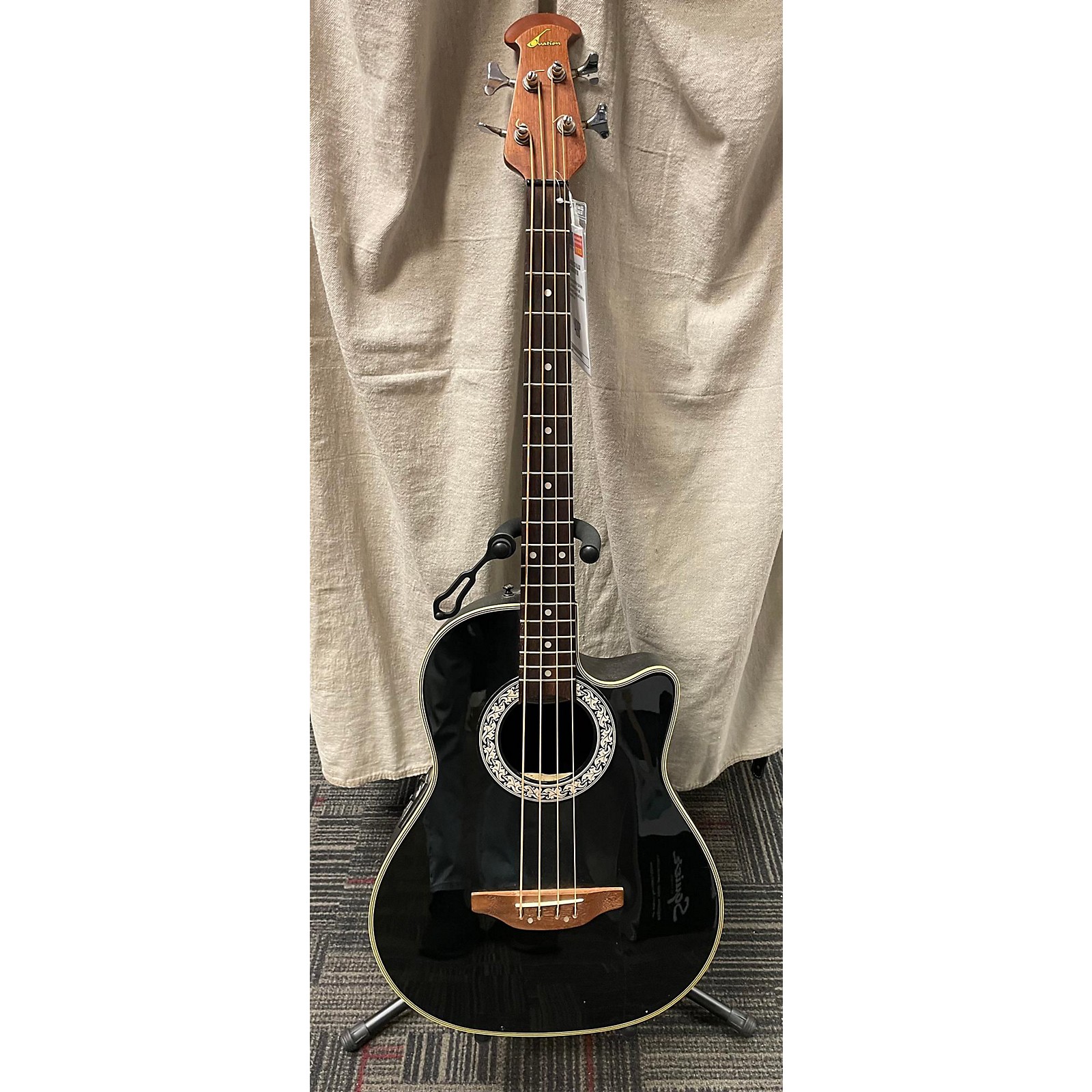 Used Ovation Cc74 Acoustic Bass Guitar Black Guitar Center