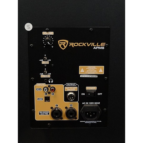 Used Rockville Apm8 Unpowered Speaker